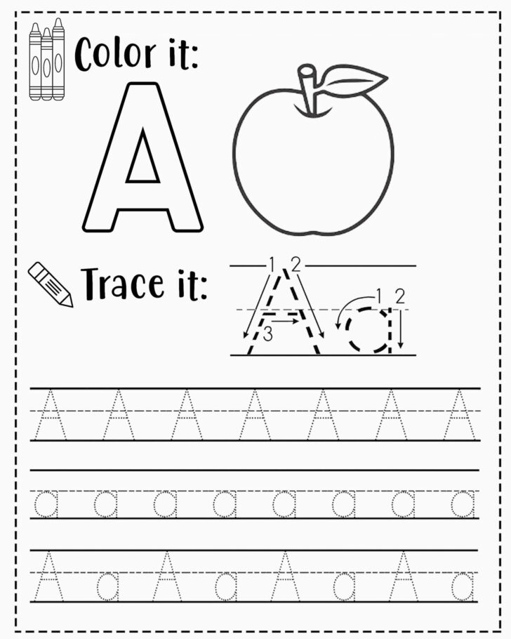 Individual Letter Tracing Worksheets