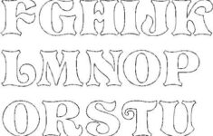 Free Drawing Patterns To Trace Alphabet Stencils Letter Stencils