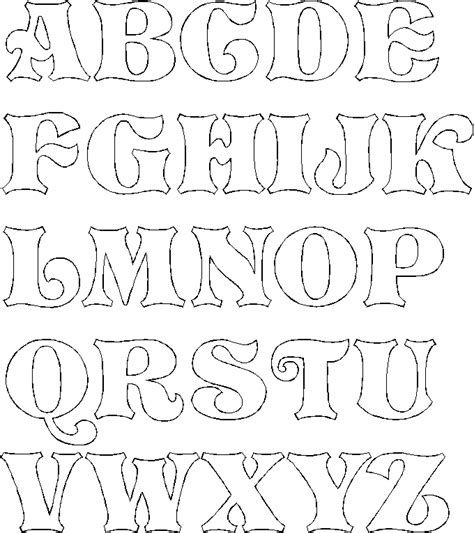 Free Drawing Patterns To Trace Alphabet Stencils Letter Stencils 