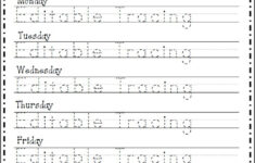 Free Editable Name Tracing Worksheet 5 Day Made By Teachers Name