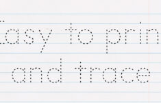 Free Font Tracing Letters Renewgraph