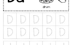 Free Letter D Tracing Worksheets