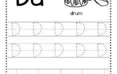 Free Letter D Tracing Worksheets