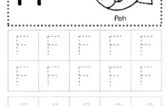Free Letter F Tracing Worksheets Little Dots Education Preschool