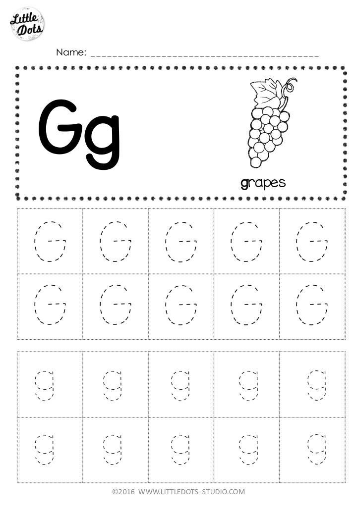 Free Letter G Tracing Worksheets Tracing Worksheets Preschool Letter 