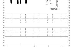 Free Letter H Tracing Worksheets