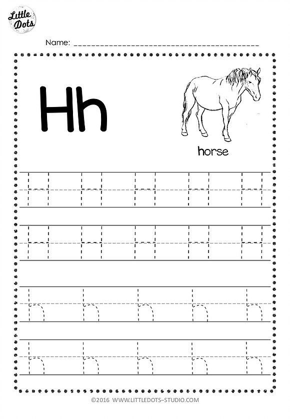 Free Letter H Tracing Worksheets Tracing Worksheets Tracing 