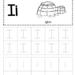 Free Letter I Tracing Worksheets Little Dots Education Preschool