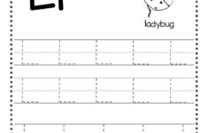 Free Letter L Tracing Worksheets