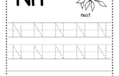 Free Letter N Tracing Worksheets
