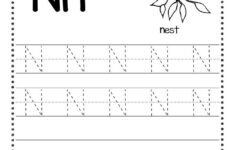 Free Letter N Tracing Worksheets
