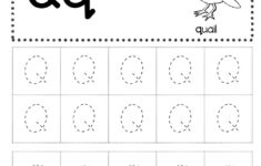 Free Letter Q Tracing Worksheets