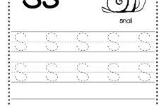 Free Letter S Tracing Worksheets
