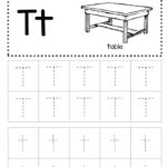 Free Letter T Tracing Worksheets