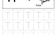 Free Letter T Tracing Worksheets