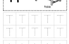 Free Letter T Tracing Worksheets