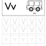 Free Letter V Tracing Worksheets