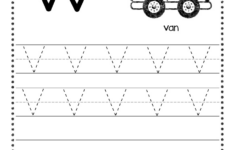 Free Letter V Tracing Worksheets Tracing Letters Preschool Letter
