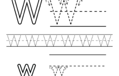 Free Letter W Alphabet Learning Worksheet For Preschool