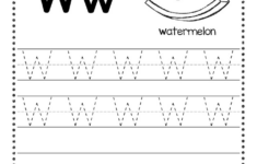 Free Letter W Tracing Worksheets