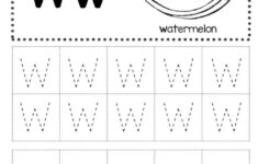 Free Letter W Tracing Worksheets