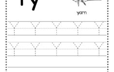 Free Letter Y Tracing Worksheets