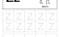 Free Letter Z Tracing Worksheets