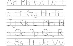 Free Printable Alphabet Letters Upper And Lower Case Tracing Worksheets