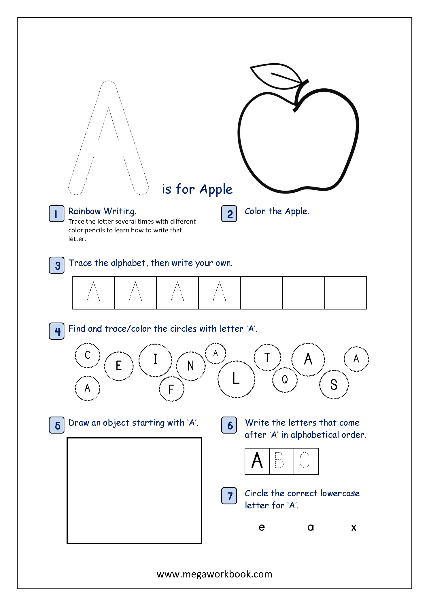 Free Printable Alphabet Recognition Worksheets For Capital Letters 