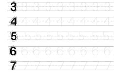 Free Printable For Tracing Letters Numbers Tracing Letters