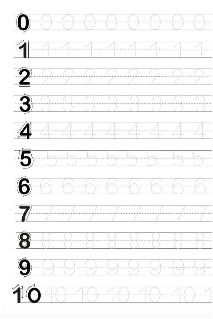 Free Printable For Tracing Letters Numbers Tracing Letters 