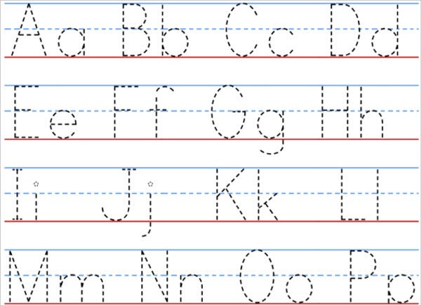 Free Tracing Letters Templates