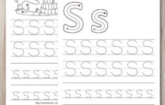Free Printable Letter S Tracing Worksheets For Preschool Kindergarten