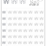 Free Printable Letter W Tracing Worksheets For Preschool Free Connect