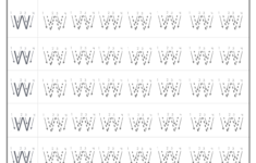 Free Printable Letter W Tracing Worksheets For Preschool Free Connect