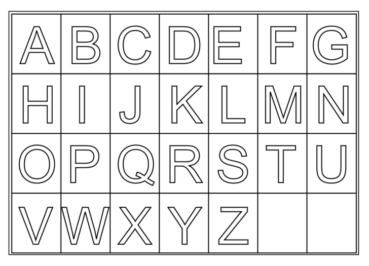 Printable Letters A To Z