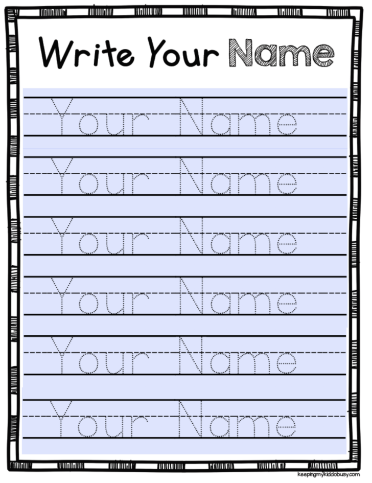 Name Letter Tracing Worksheets