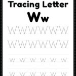 Free Printable PDF Tracing Letter W Alphabet Worksheet