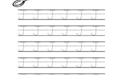 Free Printable Tracing Letter J Worksheets For Preschool Tracing
