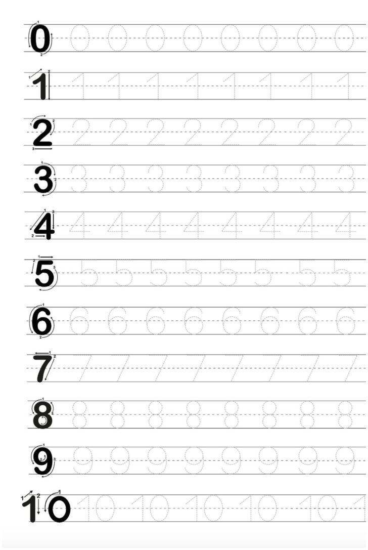 Trace Letters And Numbers Worksheet