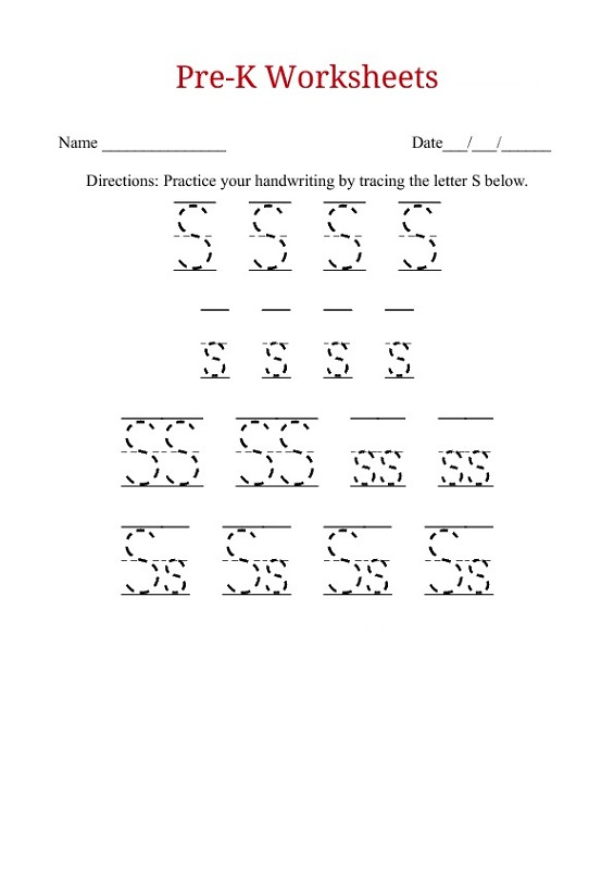 Letter O Tracing Worksheet Preschool