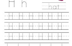 Free Tracing Letter H Worksheets TracingLettersWorksheets