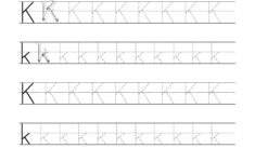 Free Tracing Letter K Worksheet