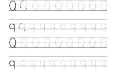Free Tracing Letter Q Worksheet