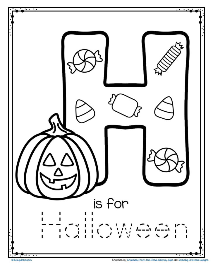 Halloween Letter Tracing Worksheets