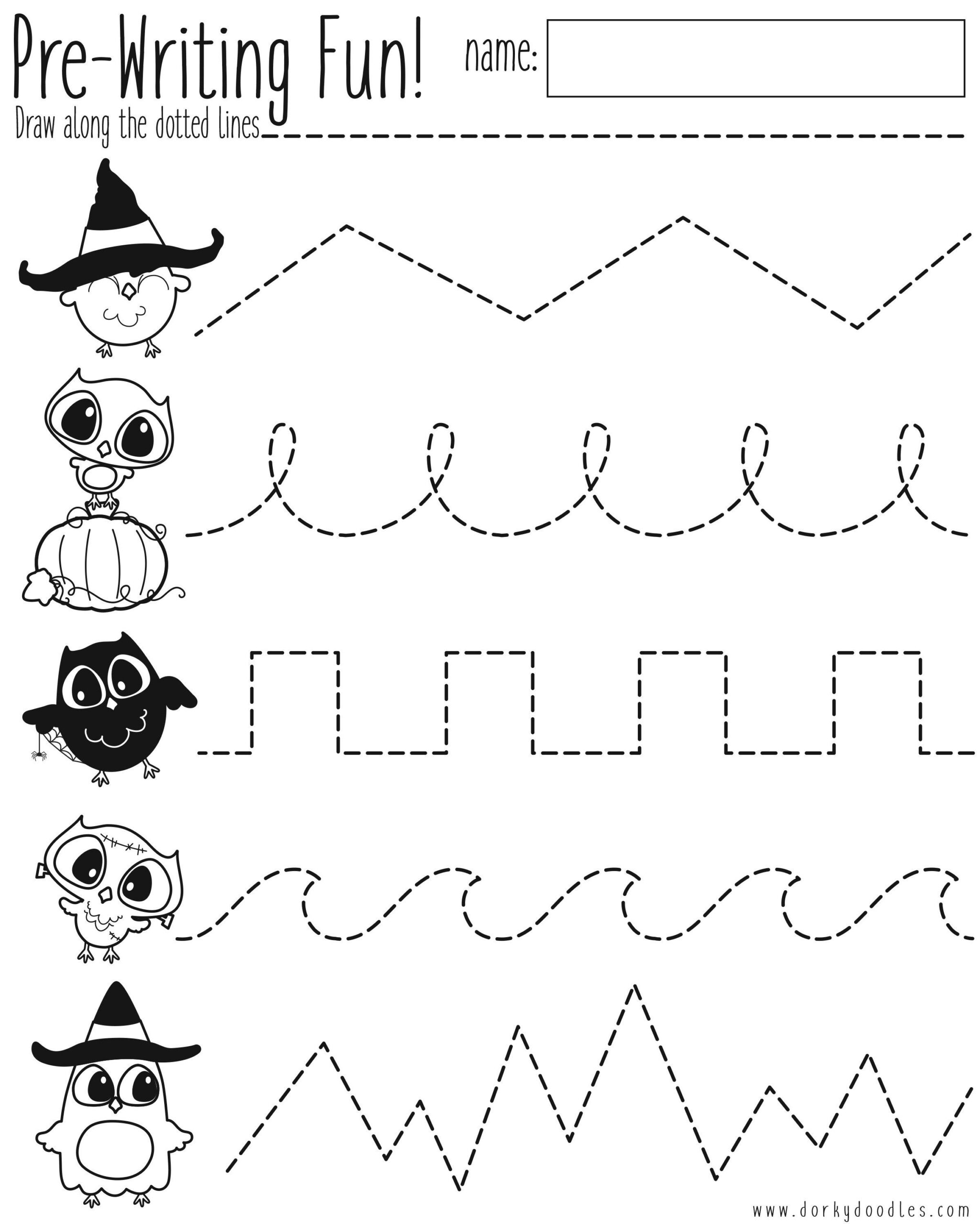 Halloween Tracing Worksheets For Preschool AlphabetWorksheetsFree