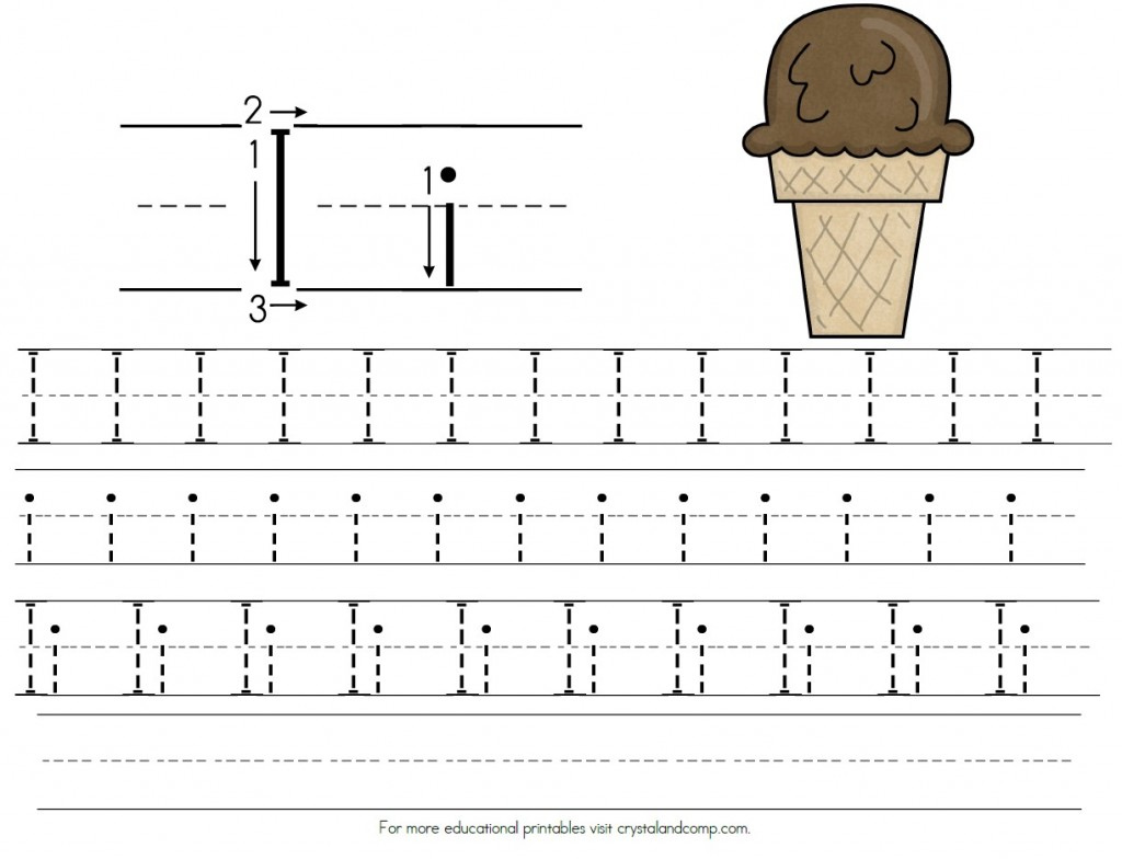 Handwriting For Preschoolers Letter I