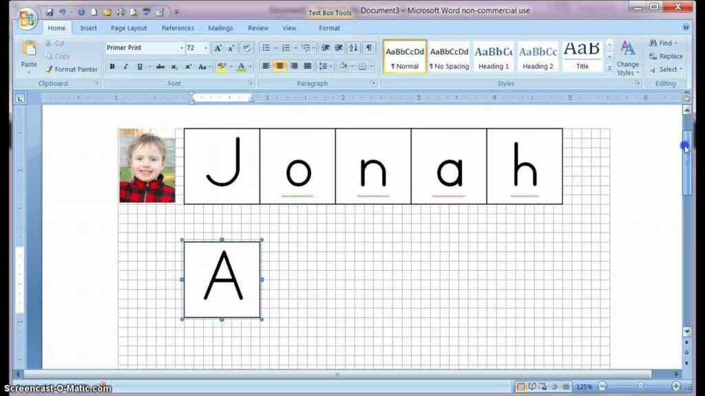 How To Make Tracing Letters In Microsoft Word 2010