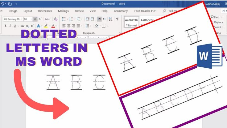 How To Make Tracing Letters In Microsoft Word Dotted Letters In MS 