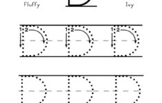 How To Write The Letter D With Large Images To Trace For Practice In
